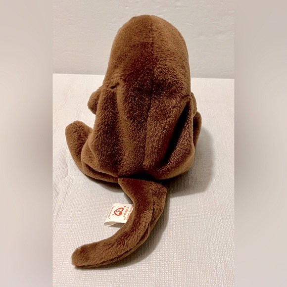 NWT TY Beanie Baby - SEAWEED the Otter Stuffed Toy (6 inch) Brown W/ Tags 1995 - Picture 3 of 13